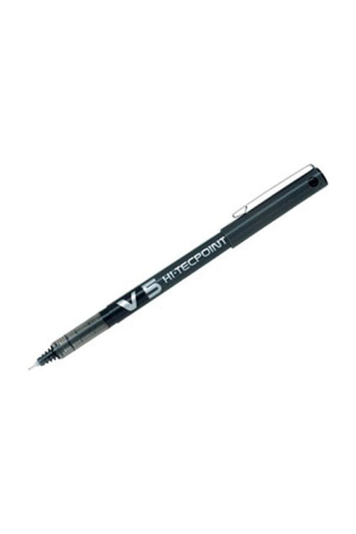 Pilot V5 Hi-Tecpoint İğne Uçlu Kalem 0.5 mm Siyah