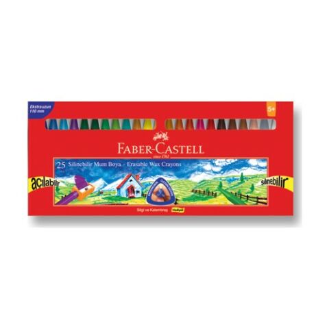 Faber Castell Silinebilir Mum Boya 25 Renk