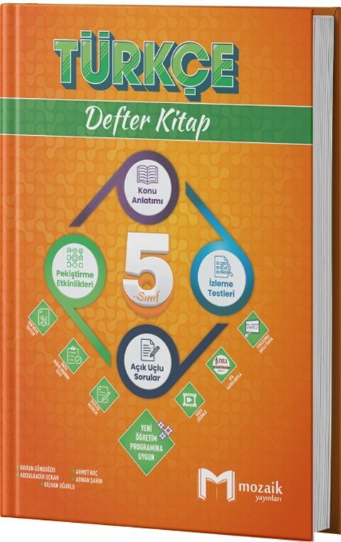 Mozaik Yayınları 5. Sınıf Türkçe Defter Kitap