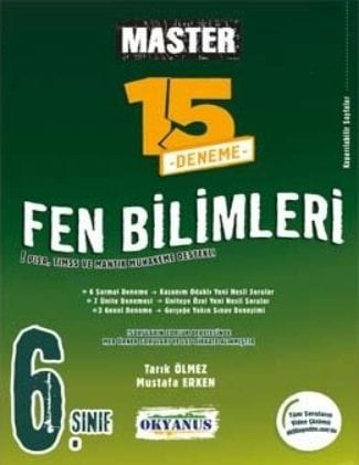 OKYANUS 6.SINIF MASTER 15 FEN BİLİMLERİ DENEMESİ