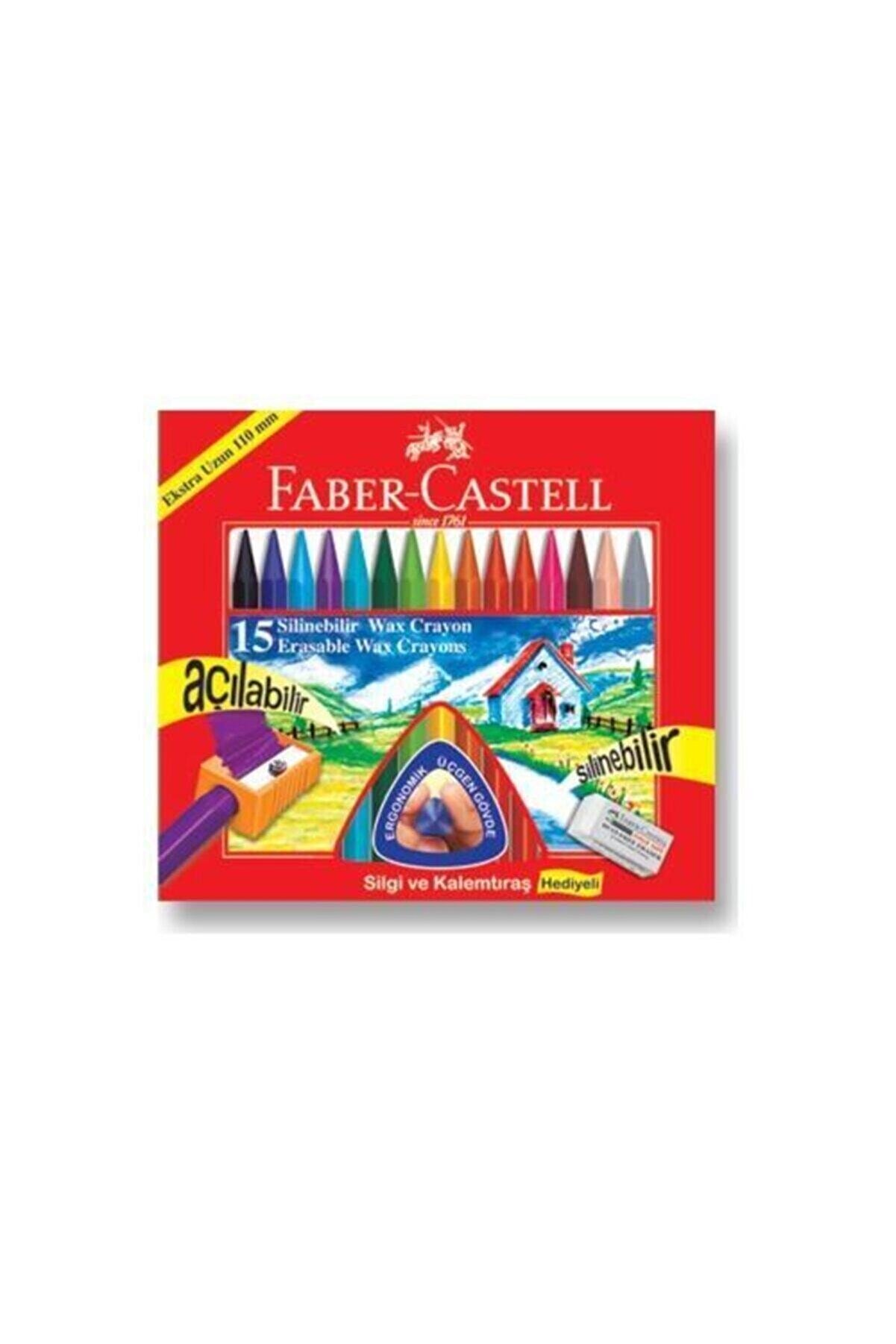 Faber-Castell Silinebilir Mum Boya 15 Renk