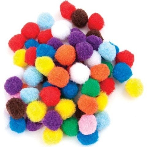 Puti Pom Pom Karışık 10mm-20mm-30 mm