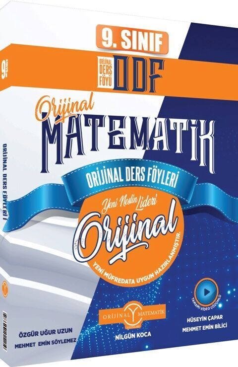 Orijinal Yayınları 9. Sınıf Matematik ODF KDT Seti