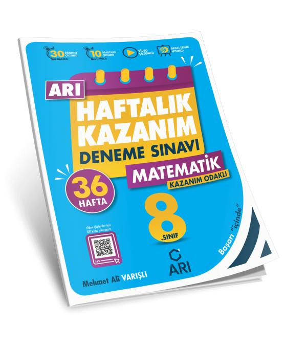 Arı Yayıncılık 8.Sınıf Matematik Haftalık Kazanım Deneme