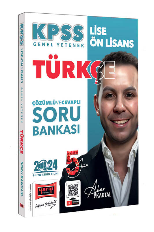 YARGI KPSS Lise Ön Lisans 5 Yüz Türkçe Tamamı Çözümlü Soru Bankası - 2024