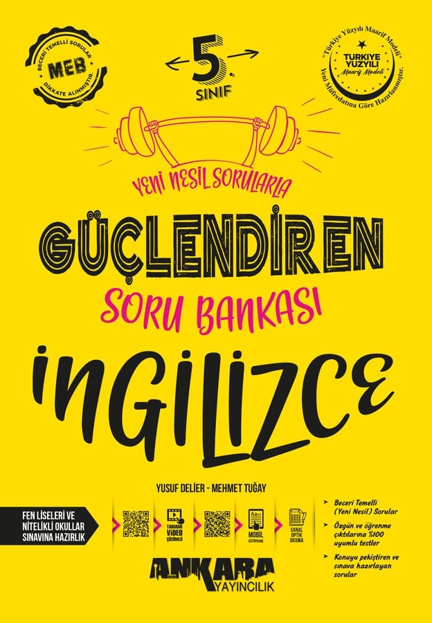 Ankara Yayınları 5.Sınıf Güçlendiren İngilizce Soru Bankası 2025