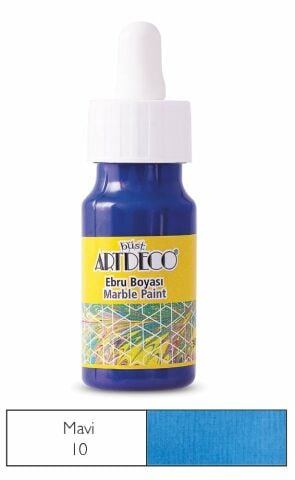 Artdeco 30 Ml Ebru Boyası 16b-10 Mavi