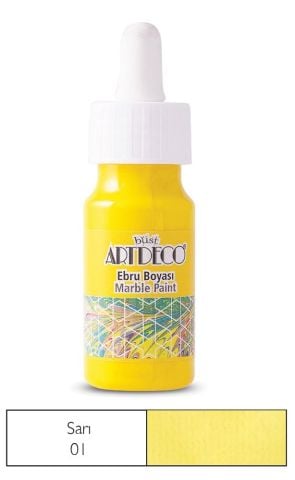 Artdeco 30 Ml Ebru Boyası 16b-01 Sarı