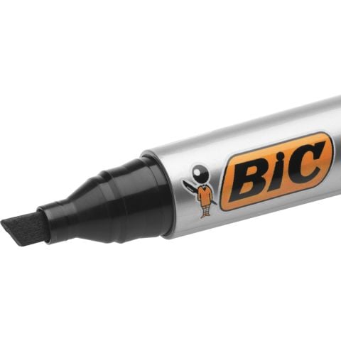 Bic Marker 2300 Kesik Uçlu Permanent Markör Siyah 12'li Kutu