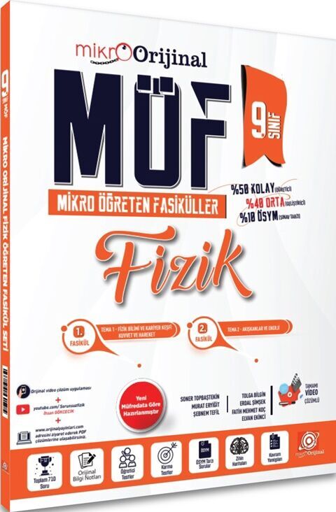 Orijinal Mikro 9. Sınıf Fizik MÖF Mikro Öğreten Fasiküller