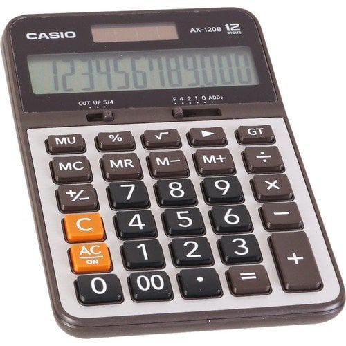 Casio AX-120B Masaüstü 12 Hane Hesap Makinesi