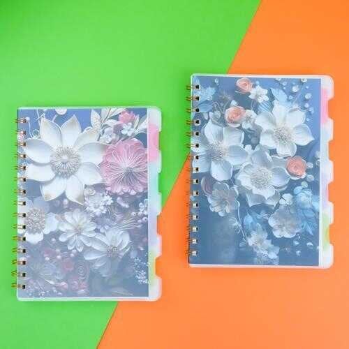 Maxx 3d-Flowers Bölmeli Defter 90 Ypr A 5 Çizgili