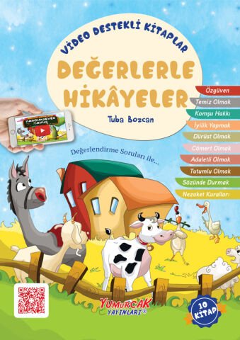 Yumurcak Yayınları Değerlerle Hikayeler 10 Kitap Videolu