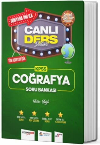 AKADEMİ DENİZİ KPSS COĞRAFYA ÇÖZ. VE CAN. DERS DESTEK SORU BANKASI 2024