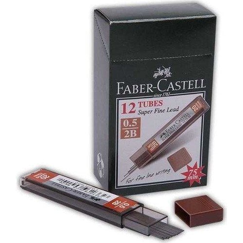 Faber-Castell Super Fine Min Kalem Uçu Siyah 0.5 mm 2B * 12 Adet