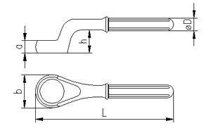 İzeltaş 0550050046 46 mm Boru Uzatmalı Yıldız Anahtar