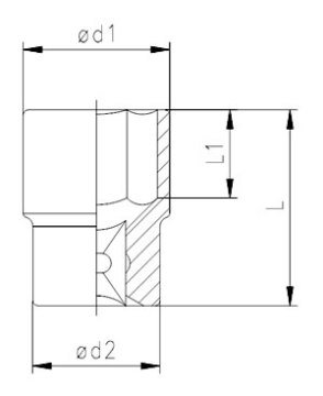 İzeltaş 1113061008 8 mm Lokma Anahtar 1/2''