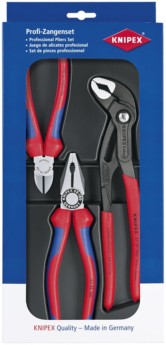 KNIPEX 002009V01 - 3'LÜ PENSE SETİ