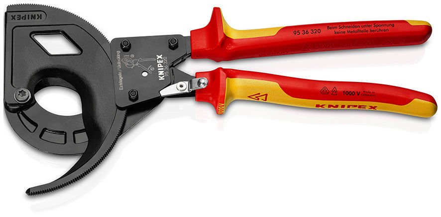 KNIPEX 9536320 CIRCIR MEKANİZMALI VDE KABLO MAKASI