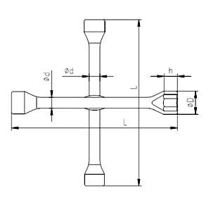 İzeltaş 1975091719 17X19-21(13/16)X22 İstavroz Anahtar