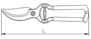 İzeltaş 6710270230 230 Mm Bağ Makası Lüks Pvc