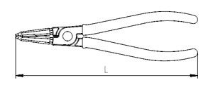 İzeltaş 3321120180 180 Mm İç Segman Pense Yaysız Düz