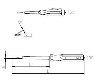 İzeltaş 4550170190 190 mm Kontrol Kalemi