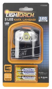 LIGHTORCH LT03099 3 LED'Lİ KAFA LAMBASI
