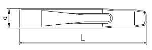 İzeltaş 5500230100 100 Mm Düz Keski Krom