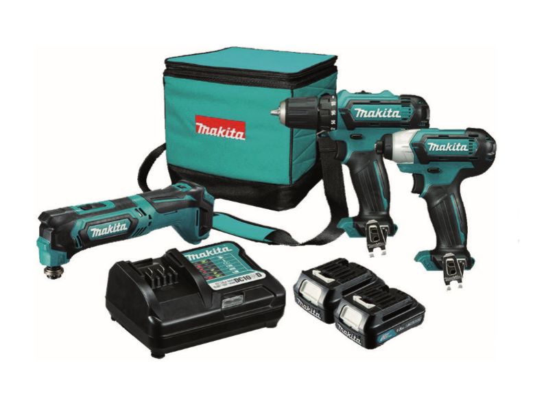 Makita CLX302AX4/ TM30DZ(Çok amaçlı alet)+TD110DZ(Darbeli Vid.)+DF331DZ(Matkap Vidalama) Akülü Kombo Kit