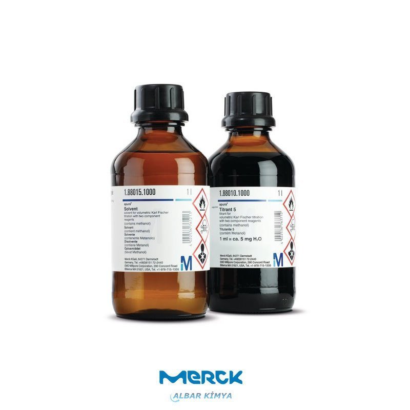 M188010 Titrant - 5 ~ 5 mg H2O/mL (İki Bileşenli) - 1000 / 2500 mL   Aquastar®