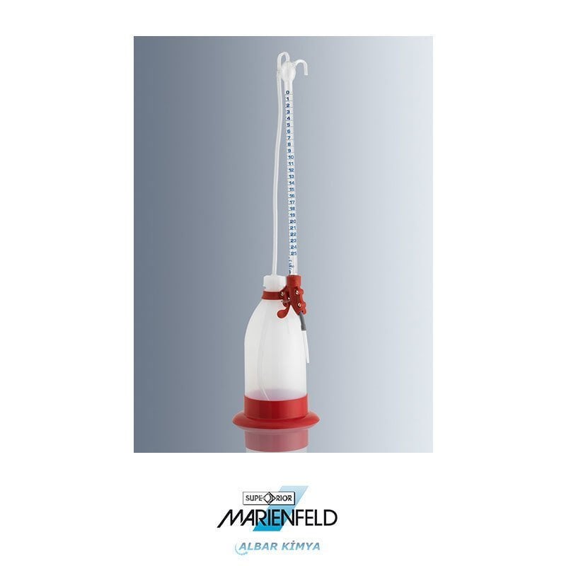 C260400 SCHILING MODEL-B Sınıfı-Plastik Şişeli-Tabanlı 500mL - Hacim:5 mL Taksimat:0.05mL   Amber Şişe