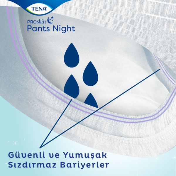 Tena ProSkin Pants Night Large Büyük Beden Gece için Süper Emici Külot 30 lu 2 paket / 60 adet