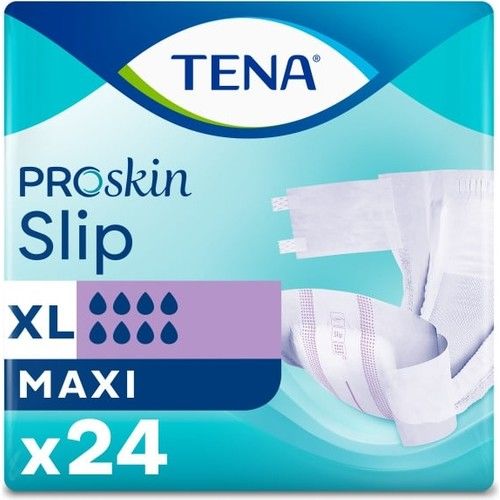 Tena Proskin Slip Maxi 8 damla Ekstra Büyük Boy Xlarge Belbantlı Hasta Bezi 24'lü 3 paket / 72 adet