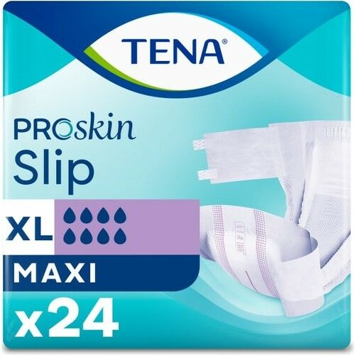 Tena Proskin Slip Maxi 8 damla Ekstra Büyük Boy Xlarge Belbantlı Hasta Bezi 24'lü 2 paket / 48 adet