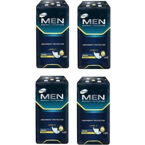 Tena Men Level 2 Erkek Mesane Pedi 20'li 4 paket / 80 adet