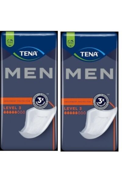 Tena Men Level 3 Erkek Mesane Pedi 16 lı 2 paket / 32 adet