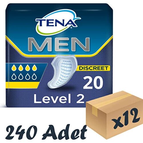 Tena Men Level 2 Erkek Mesane Pedi 20'li 12 paket / 240 adet