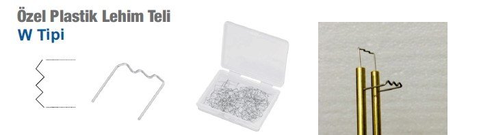 Özel Plastik Lehim Teli Tampon Tamir W tipi 0,6 mm