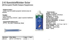 Çift karışımlı plastik tampon yapıştırıcısı  50ml.