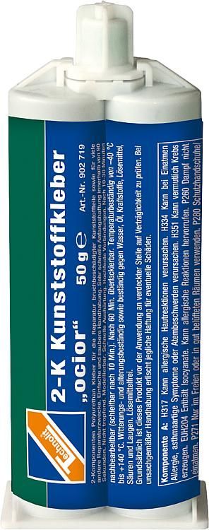 Çift karışımlı plastik tampon yapıştırıcısı  50ml.