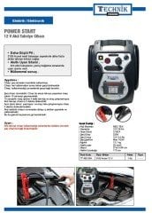 Power start 12v akü takviye cihazı 3100 amper