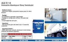 Alüminyum yüzey temizleyicisi  alu r14 15 lt