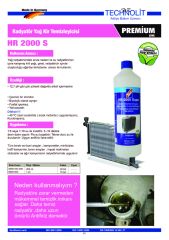 H-R 2000 S Emniyetli radyatör Temizleyici 250 ml