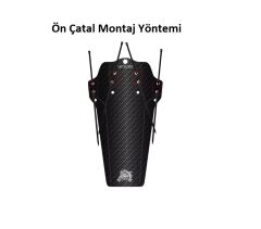 Enlee BF-50 Bike Fender Taşınabilir Mtb Siyah/Beyaz Kamufulaj Desenli Çamurluk