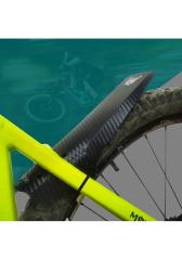 Enlee BF-50 Bike Fender Taşınabilir Mtb Siyah/Beyaz Kamufulaj Desenli Çamurluk