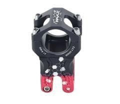 Wake Alüminyum Siyah / Kırmızı 31.8 50mm Kısa Gidon Boğazı