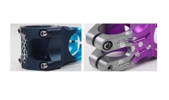 Wake Alüminyum Gri / Mor 31.8 50mm Kısa Gidon Boğazı
