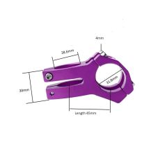 Wake Alüminyum Mor 31.8 780mm Riser Mtb Gidonu + Gidon Boğazı Seti
