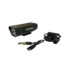 Forte GT XBYC 6127 800 Lümen USB Şarjlı Ön Işık Siyah